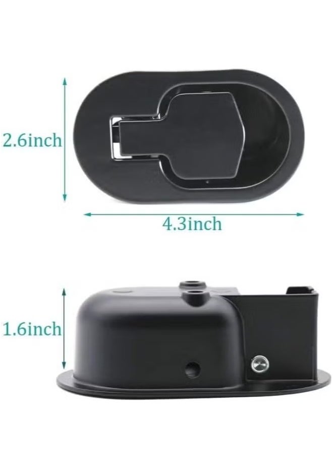 بكومور قطع غيار عالمية للكراسي المائلة: مقبض سحب معدني أسود مع كابل لإصلاح أثاث الكراسي والأرائك المائلة - Image 2